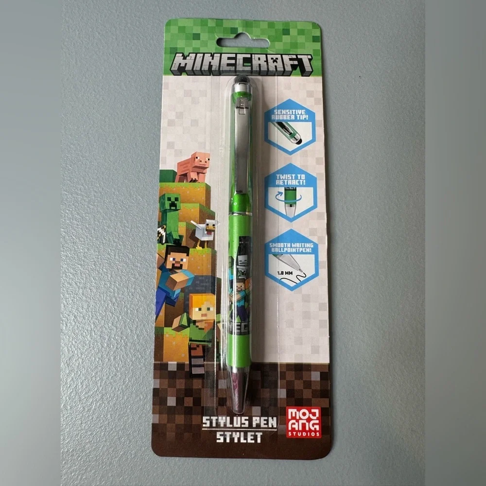 Minecraft twist smooth writing with sensitive tip Green Stylus Pen